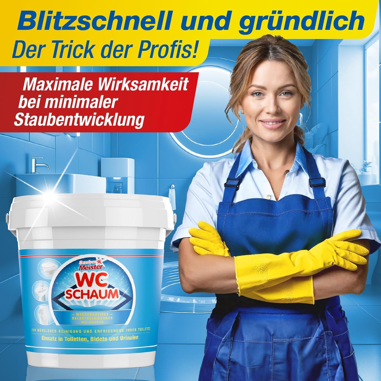 Sauber Meister Features – WC Schaum Reiniger